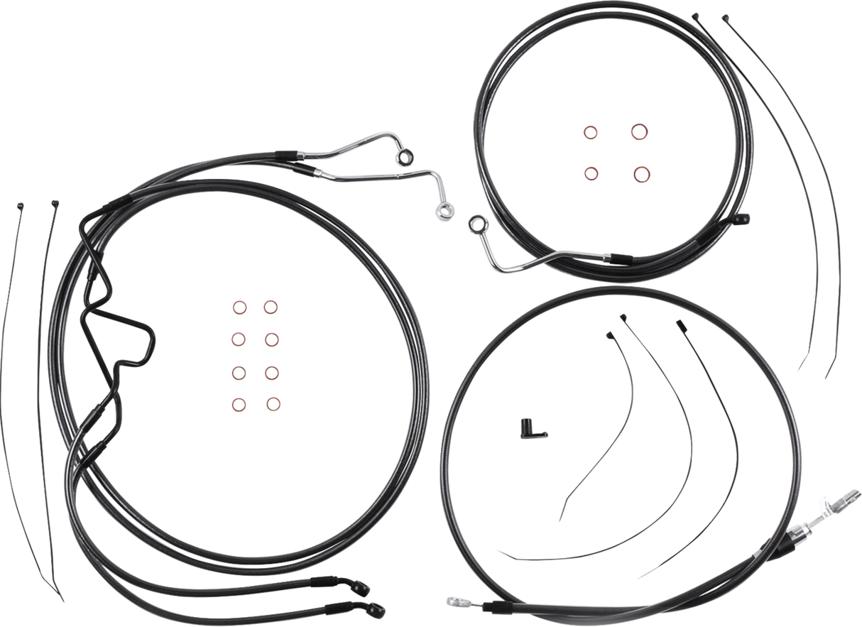 Black Pearl™ Designer Handlebar Installation Kit - 8\" - \'21-\'23 FLTR 2021 - 2023