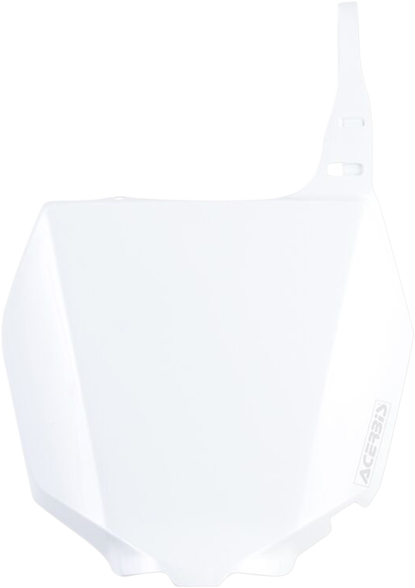 Front Number Plate - White 2001 - 2009