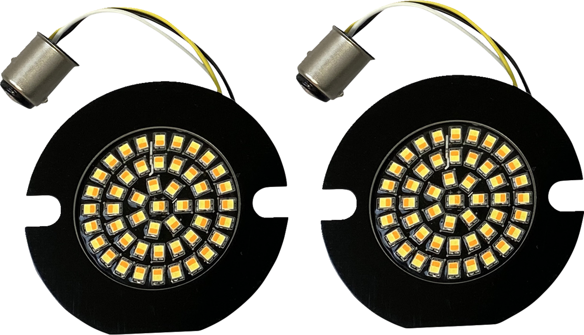 Amber/White LED Turn Signal Inserts 1986 - 2022
