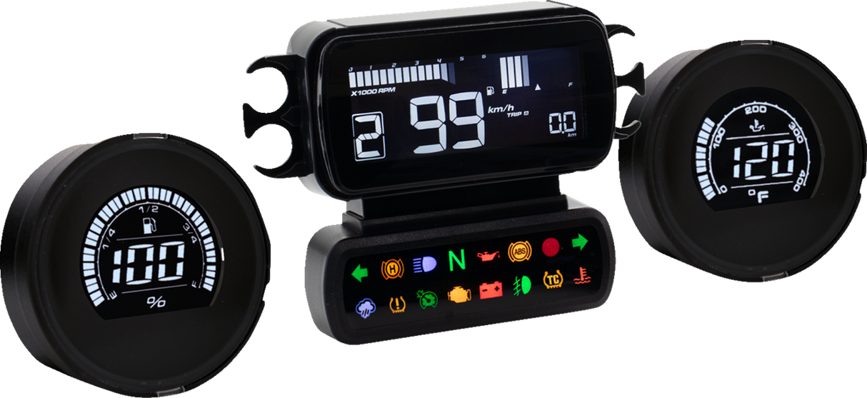 Complete D2 Gauge Kit - Engine Temperature - Harley Davidson® - Baggers 2014 - 2023