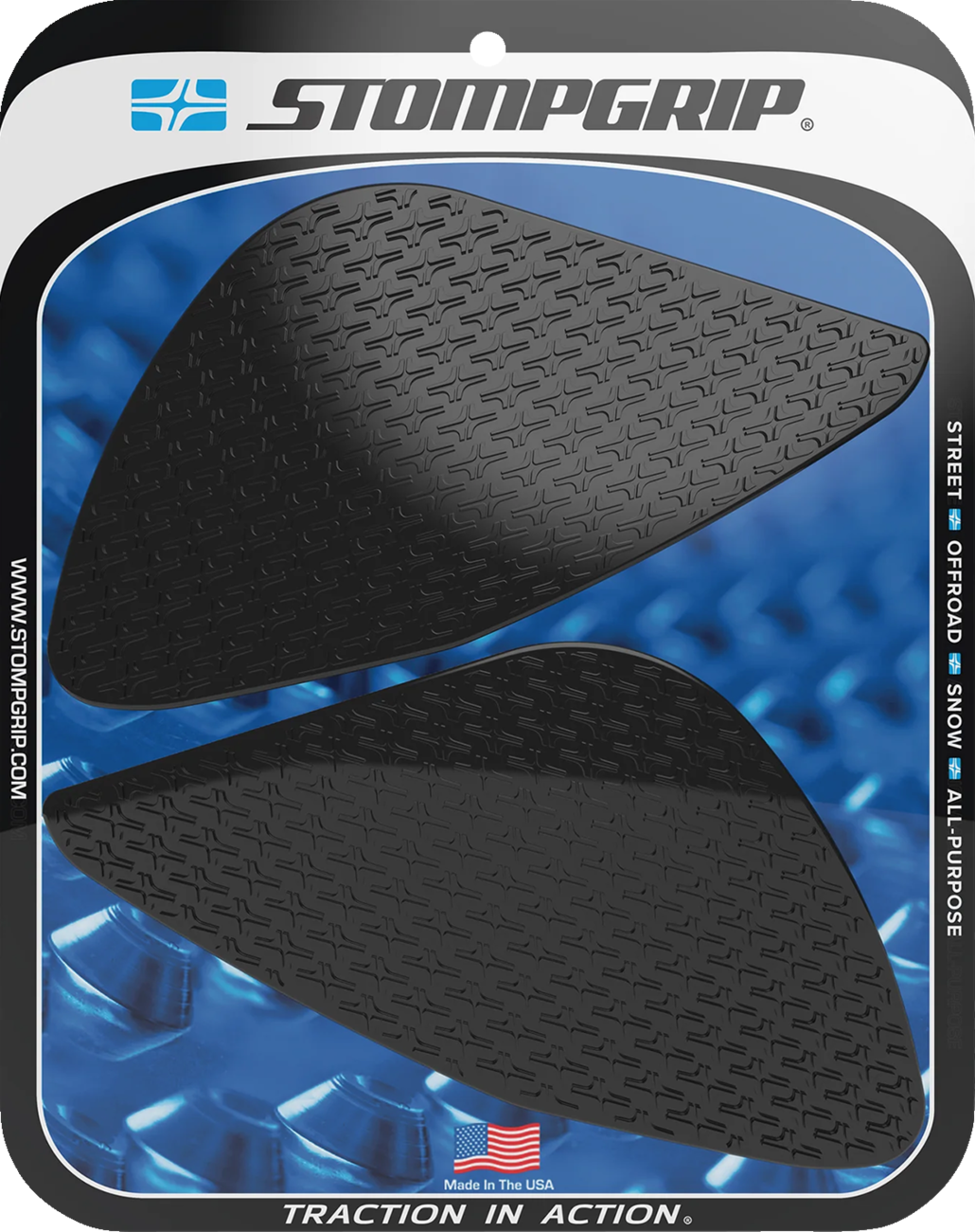 Traction Pad Tank Grips - Icon - Black - Speed Triple 1200RR/RS 2021 - 2024