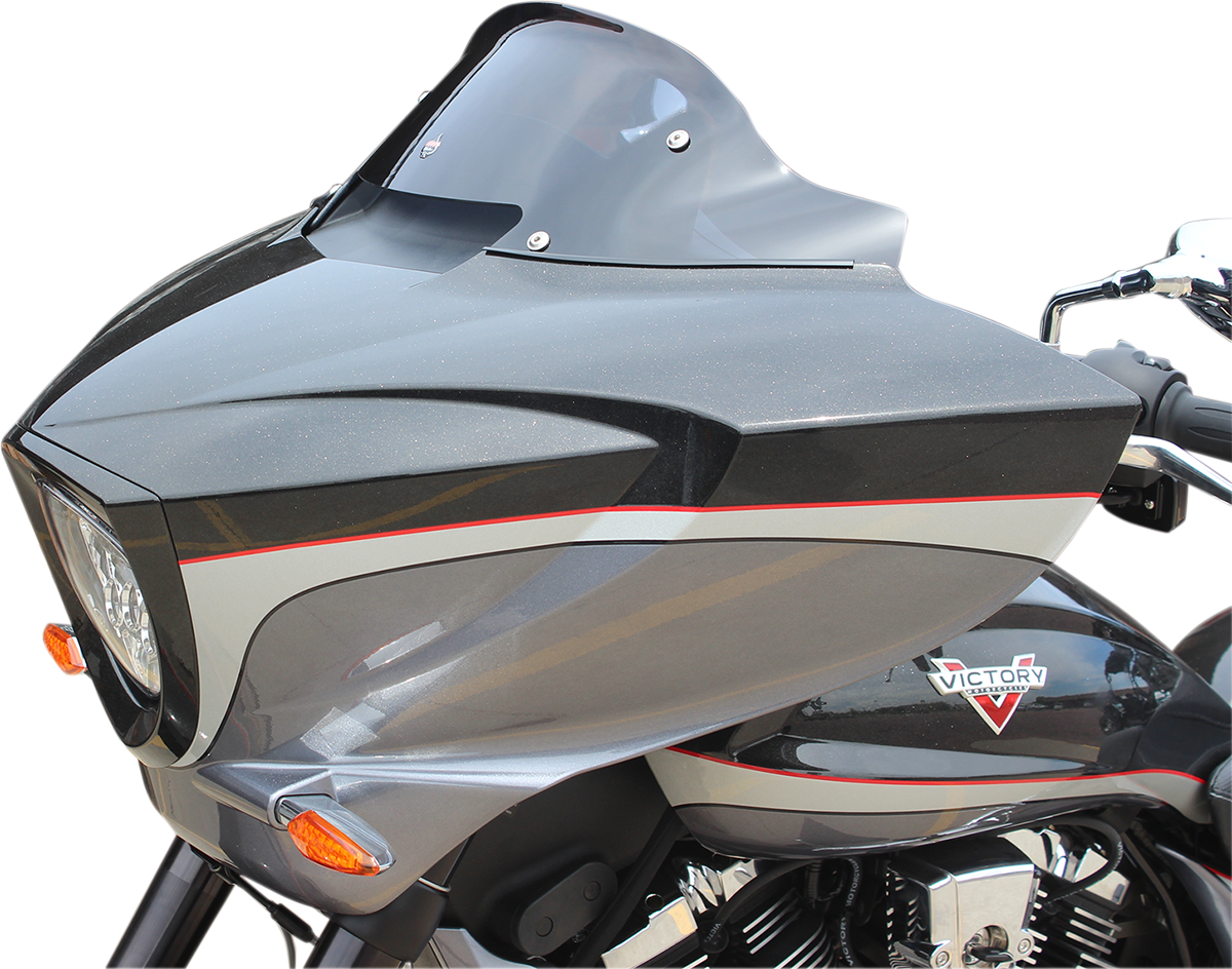 Flare Windshield - 20-1/4\" - Dark Smoke - Victory 2010 - 2017