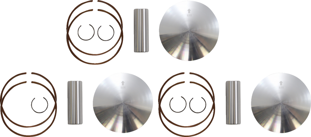 Piston Kit - 80.86 mm - Arctic Cat 1998 - 2001