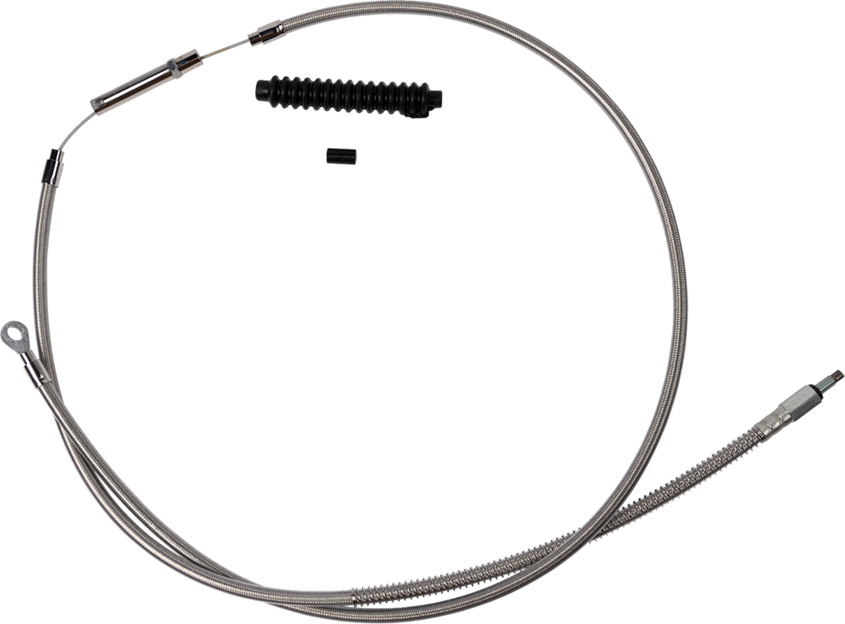 High-Efficiency Stainless Steel Clutch Cable for Harley-Davidson - +8\" - \'18-\'23 Softail 2018 - 2023