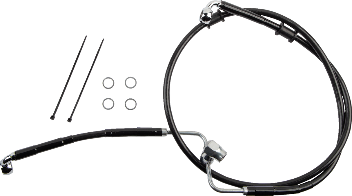 Brake Line - Rear - Non-ABS - Black 2018 - 2023