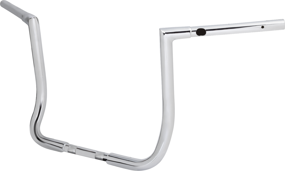 Pre-Wired Twin Peaks Handlebar - 1-1/4\" x 14\" - Chrome 2023 - 2024