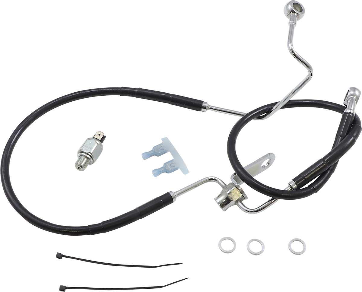 Brake Line - Rear - Black - +3\" ABS 2011 - 2017