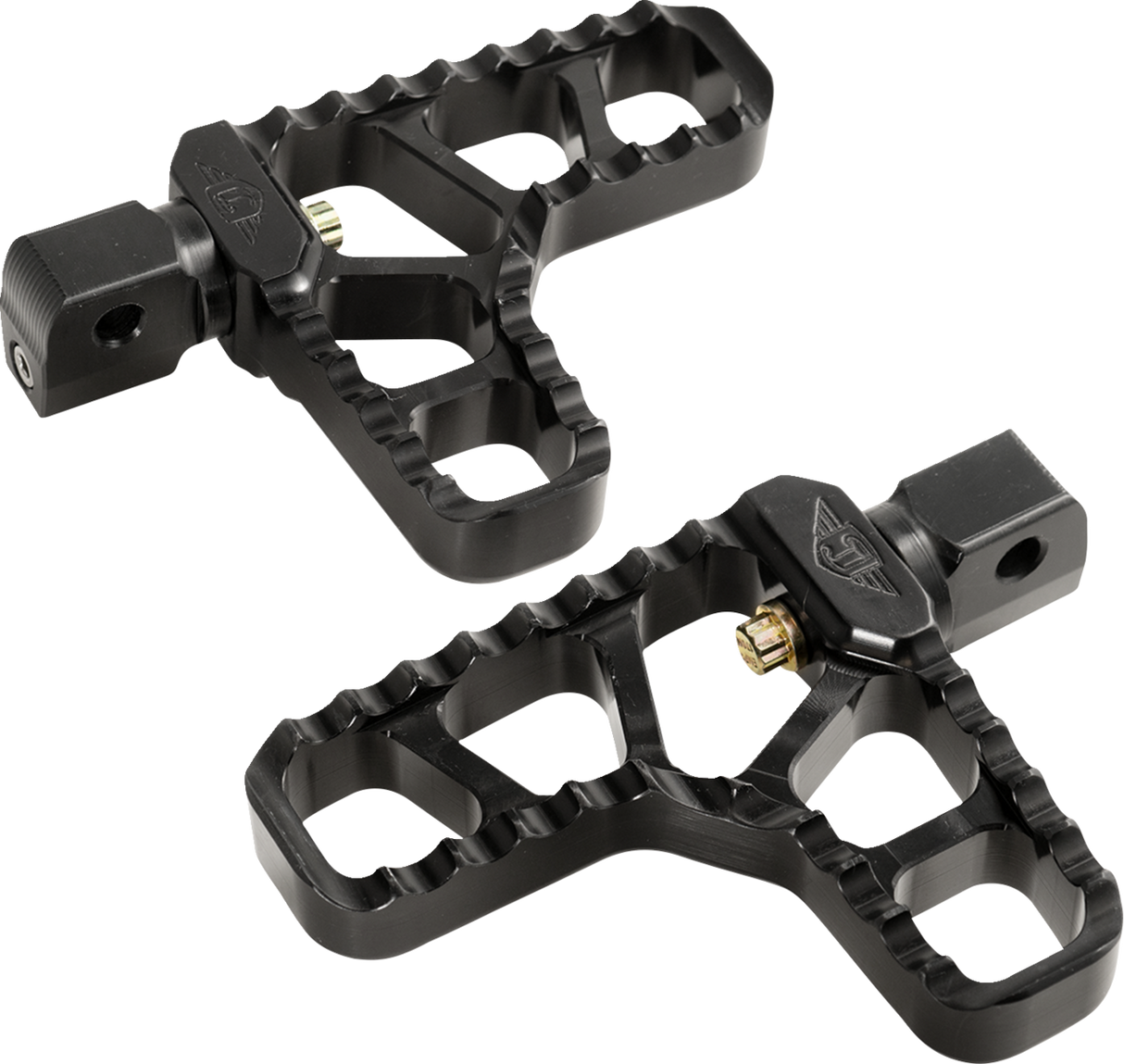 Serrated Heel Pegs - Black - Indian 2017 - 2024