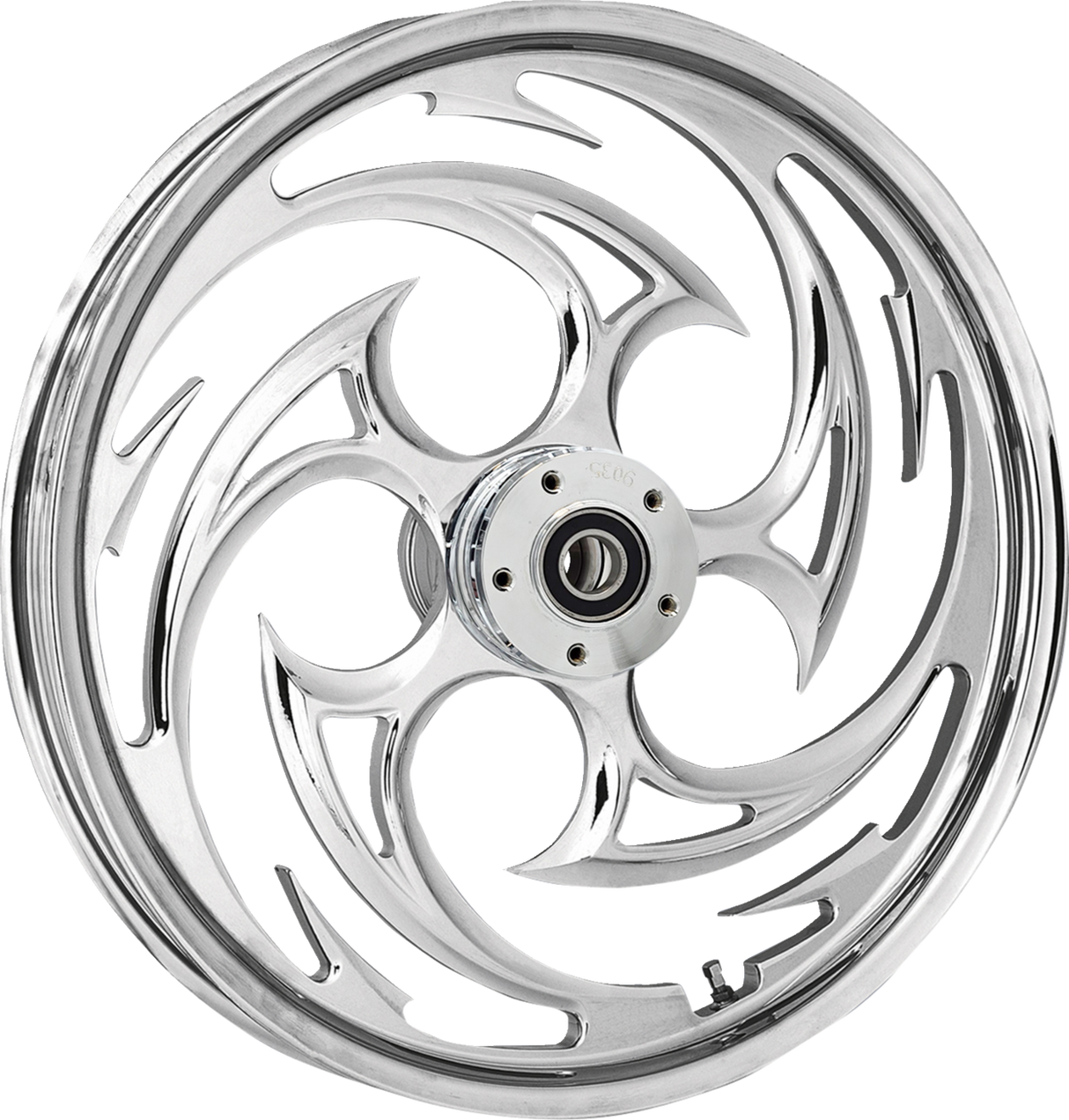 Wheel for Hub Mounted Rotor - Savage - Front - Chrome - 21x3.5 2024 - 2024