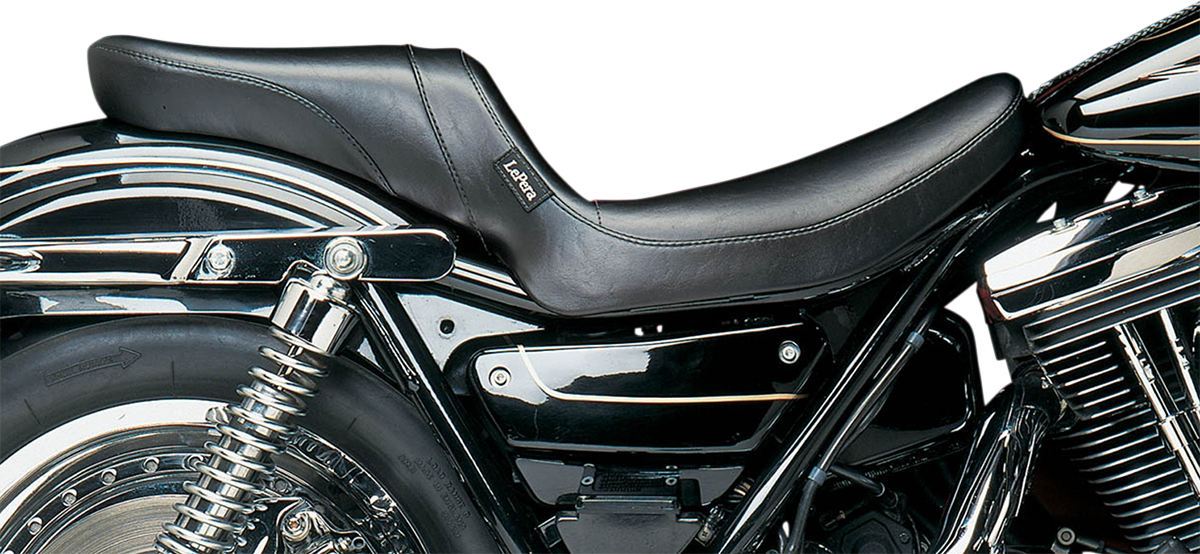 Daytona 2-Up Seat - Without Backrest - Smooth - Black - FXR 1982 - 2000