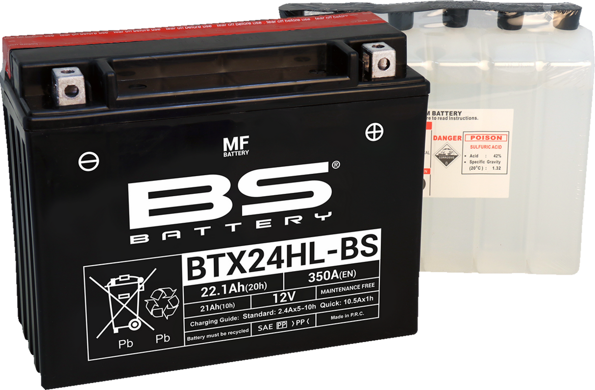 Battery - BTX24HL-BS (YTX) 1975 - 2011