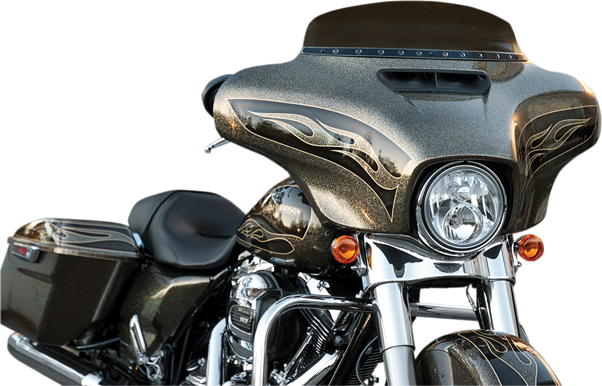 Windshield Trim - Black - Holes - FLH \'14+ 2014 - 2020