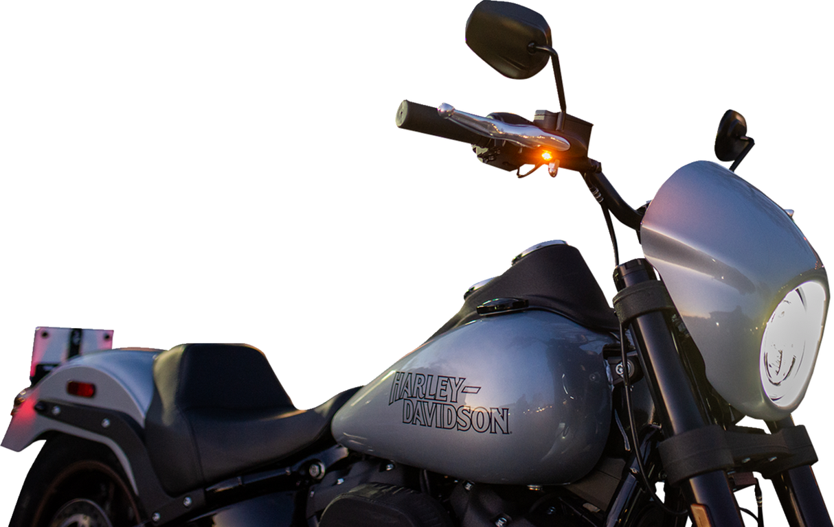 LED 2-1 Front Turn Signal w/ Running Light - Black 2018 - 2023