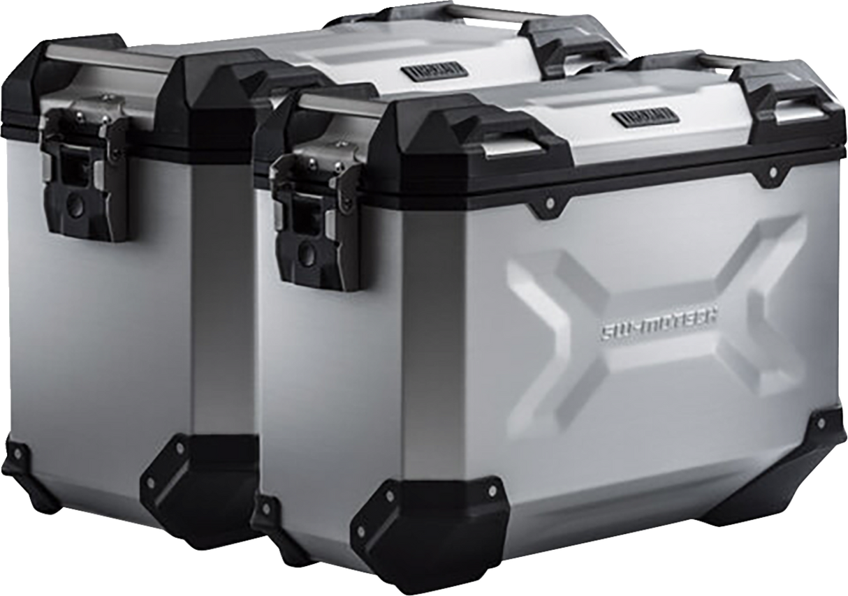 TRAX ADV Aluminum Case System - Silver - Honda Africa Twin \'19-\'24 2019 - 2024