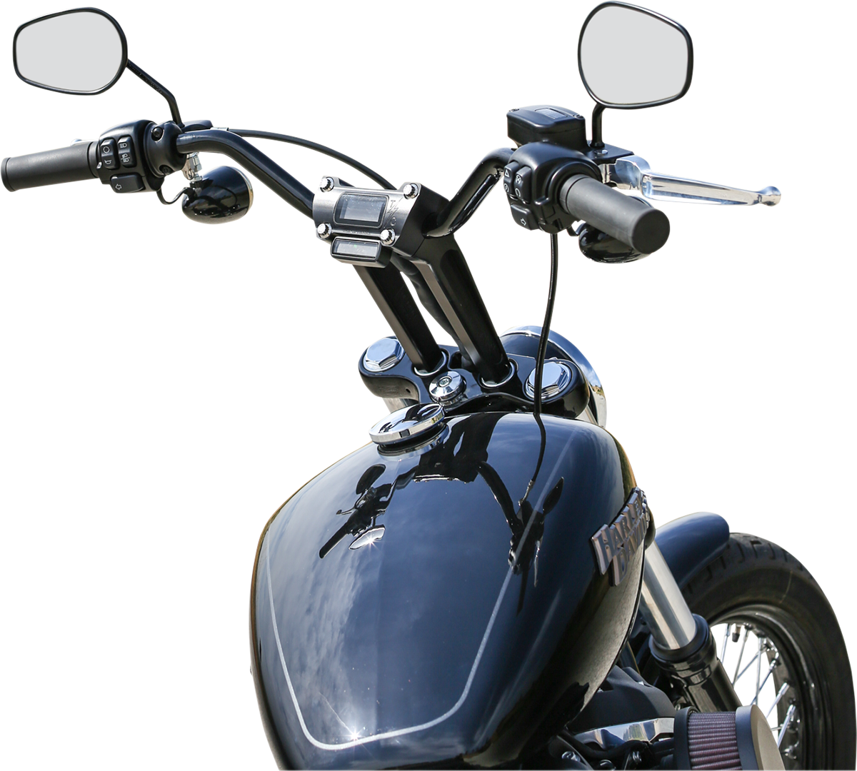 Risers - Straight - 8\" - Gauge Cutout - Black 2018 - 2021