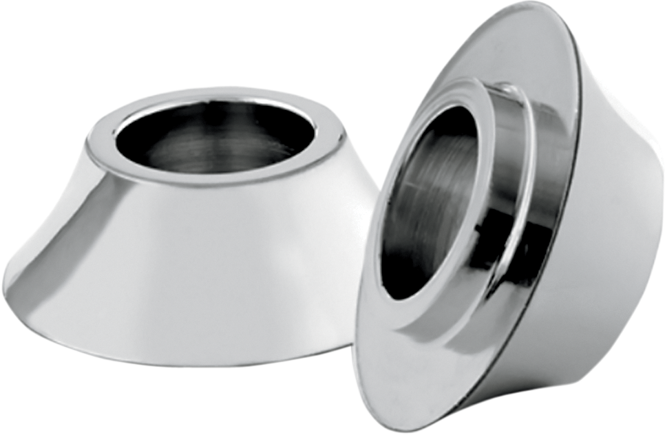 Tapered Axle Spacer - Front - Chrome - No ABS - \'00-\'07 FLH 2000 - 2007