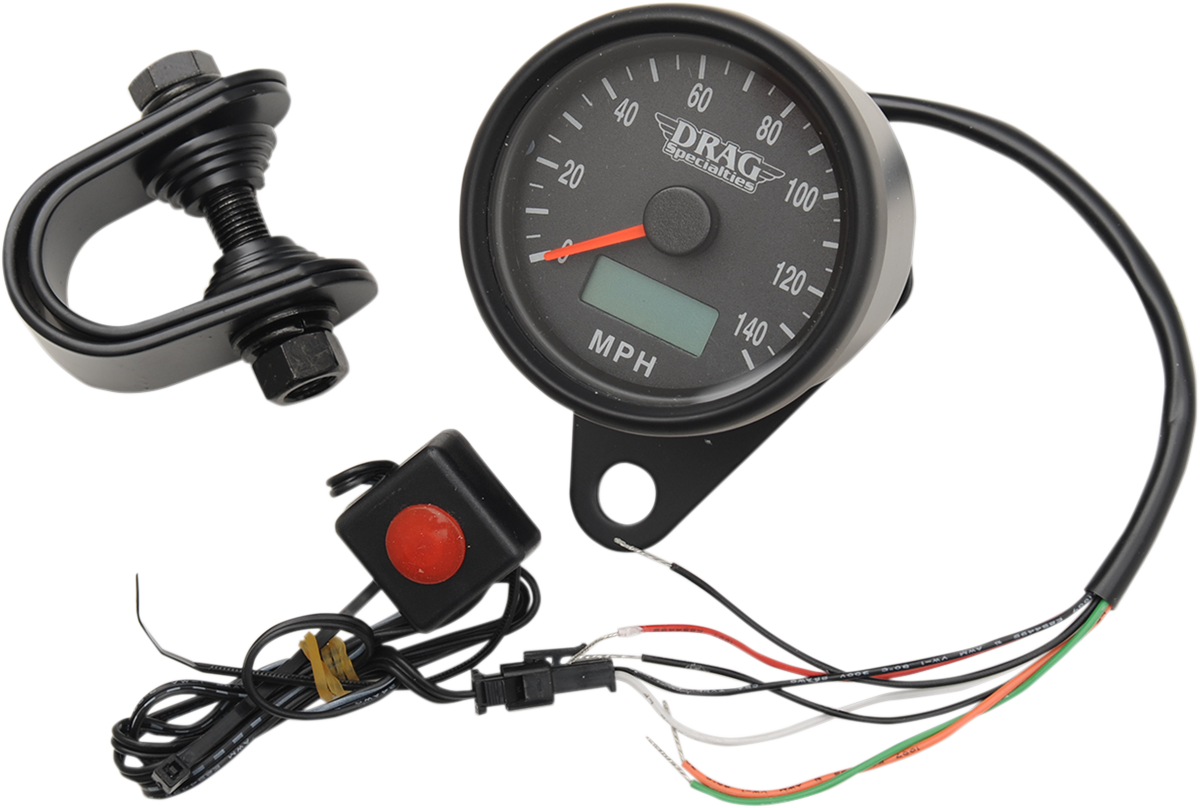 Programmable Mini Electronic Speedometer with Odometer/Tripmeter - 2.4\" - Matte Black 1996 - 2003