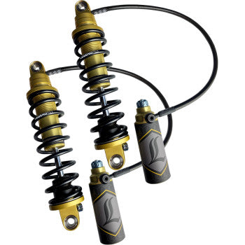 LEGEND SUSPENSION 1310-1913 Coil Suspension REVO ARC Remote Reservoir Shocks - Heavy Duty - Gold - 14"