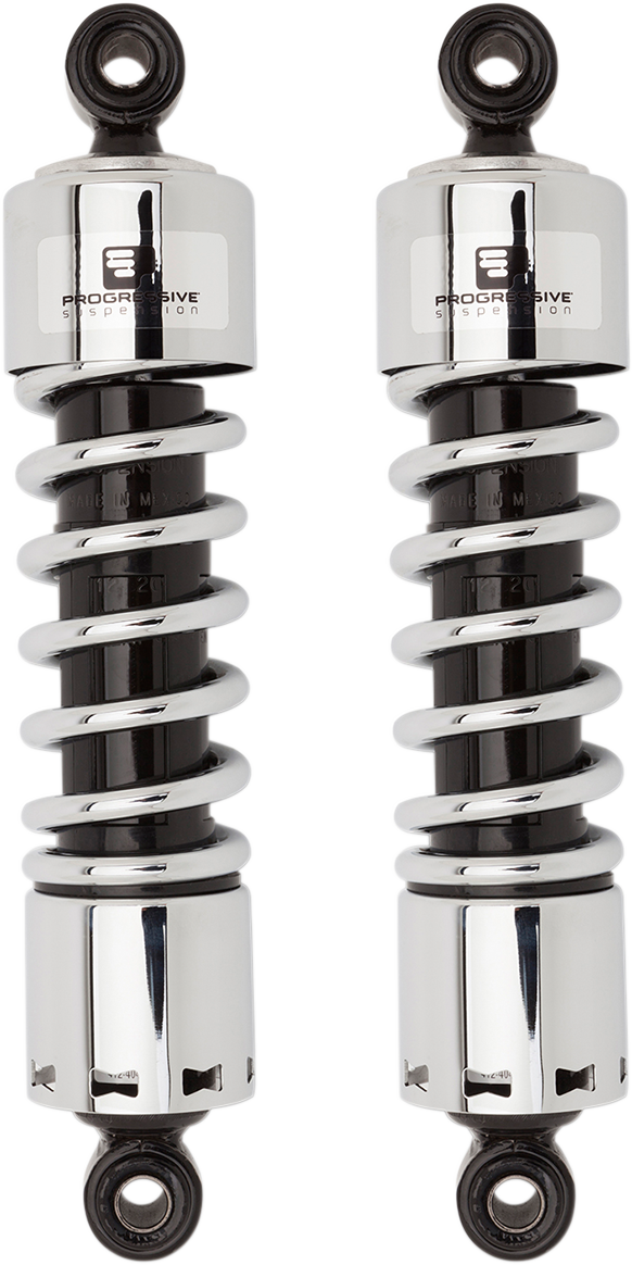 412 Series Shock - 12\" - Standard - Chrome - Dyna 1991 - 2006