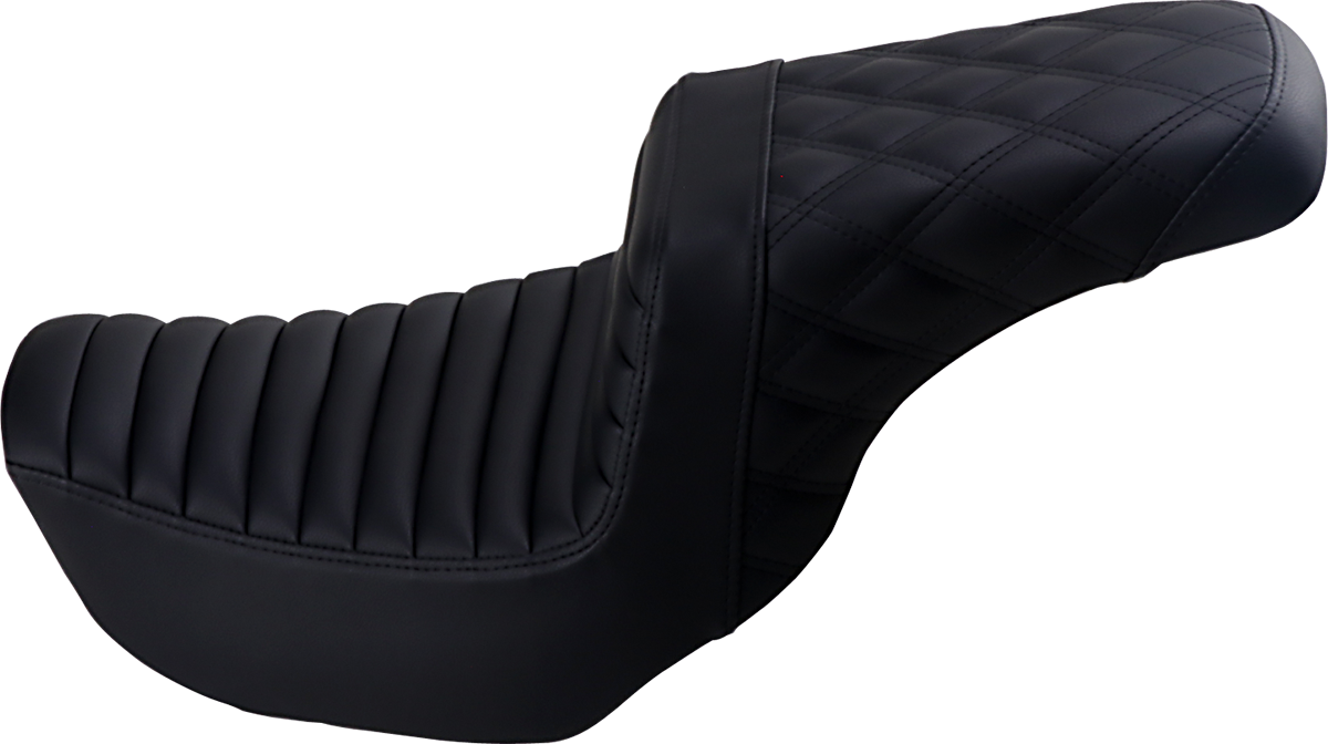 Step-Up Seat - Front Tuck-n-Roll/Rear Lattice Stitch - Black 2006 - 2017