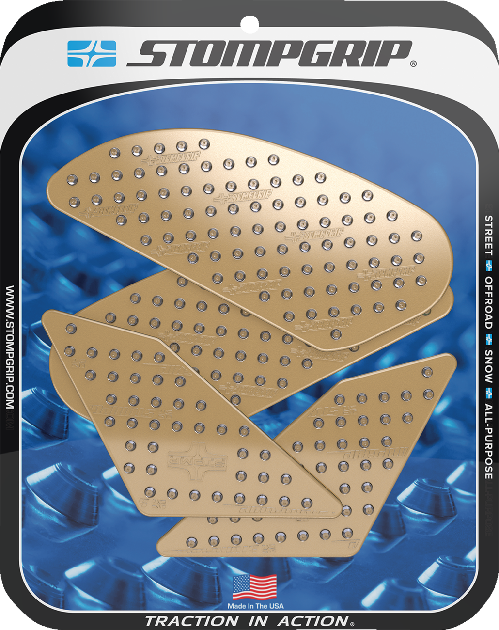 Traction Pad Tank Grips - Volcano - Clear - CB500F/CBR500R 2019 - 2020