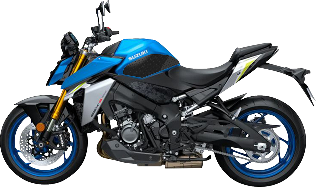 Traction Pad Tank Grips - Volcano - Black - GSX-S 1000/GT 2022 - 2024