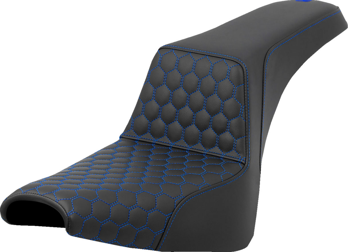 Step-Up Seat - Honeycomb - Blue Stitching - FXBB/FXST \'18-\'24 2018 - 2024
