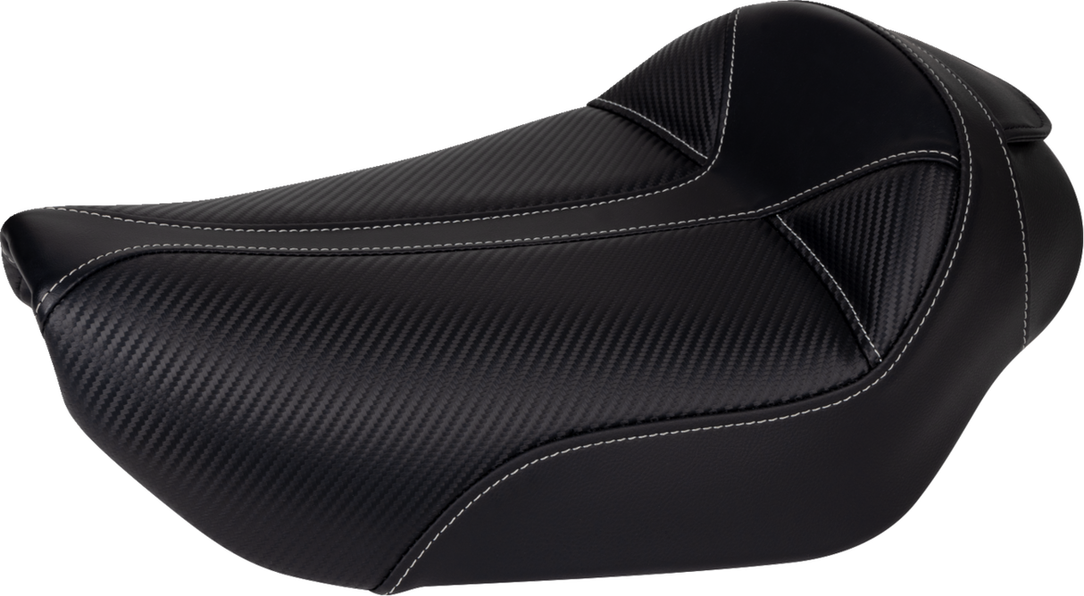 Dominator Solo Seat - w/o Backrest- Black w/ Gray Stitching - FXD/WG \'96-\'03 1996 - 2003