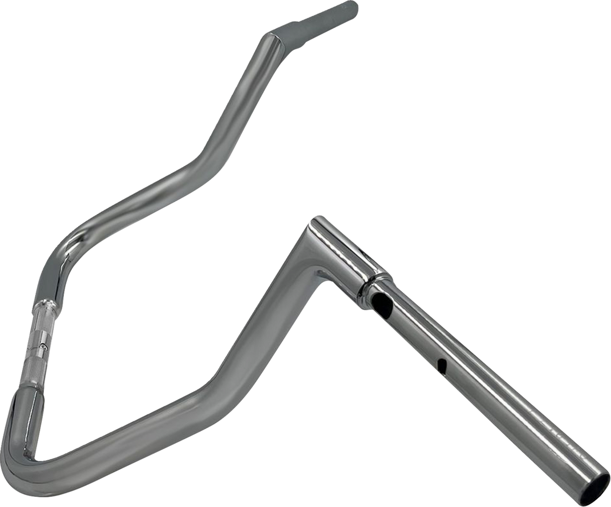 1-1/4\" EZ Install Flat Top Handlebar - Reduced Reach - 13\" - Chrome 2023 - 2024
