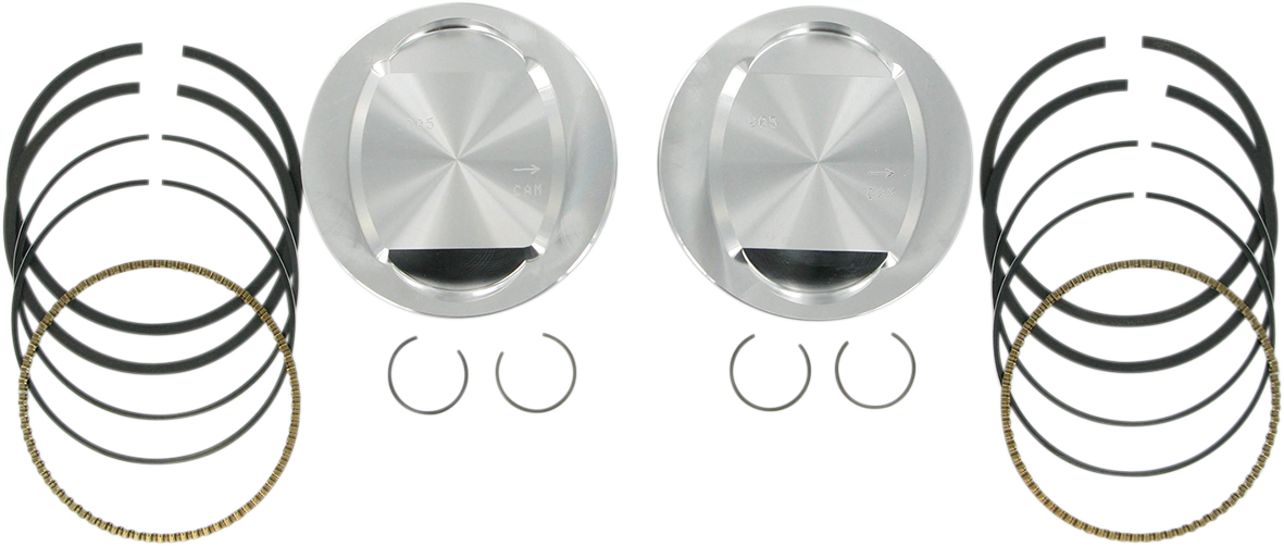 Piston Kit - for 95\" Big Bore Kit - 3.875\" - +.005 1999 - 2016