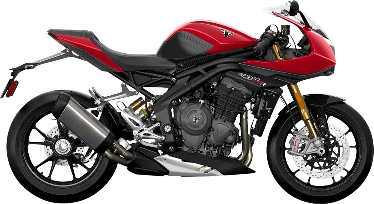 Traction Pad Tank Grips - Icon - Black - Speed Triple 1200RR/RS 2021 - 2024