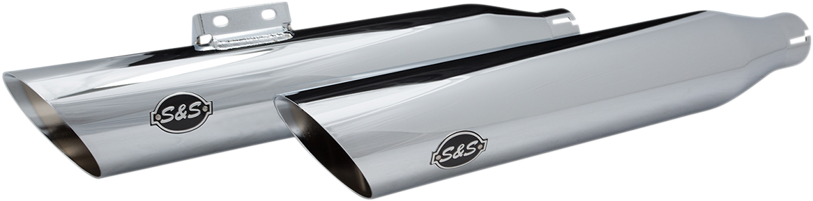 Slash Cut Race Mufflers - Chrome 2018 - 2021