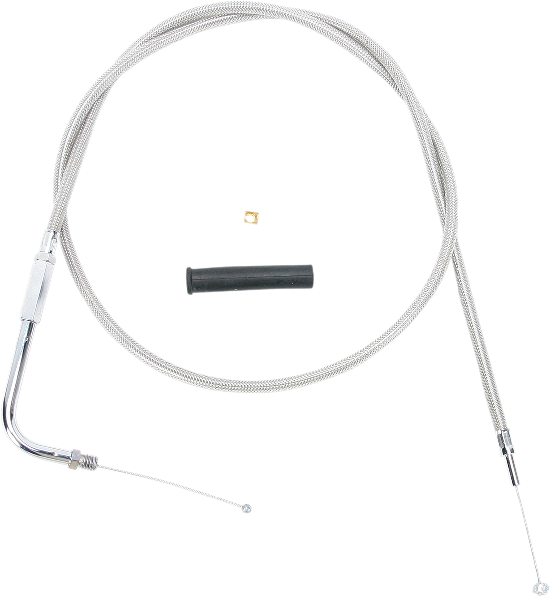 Stainless Braided Throttle Cable - 44\" 1988 - 1995