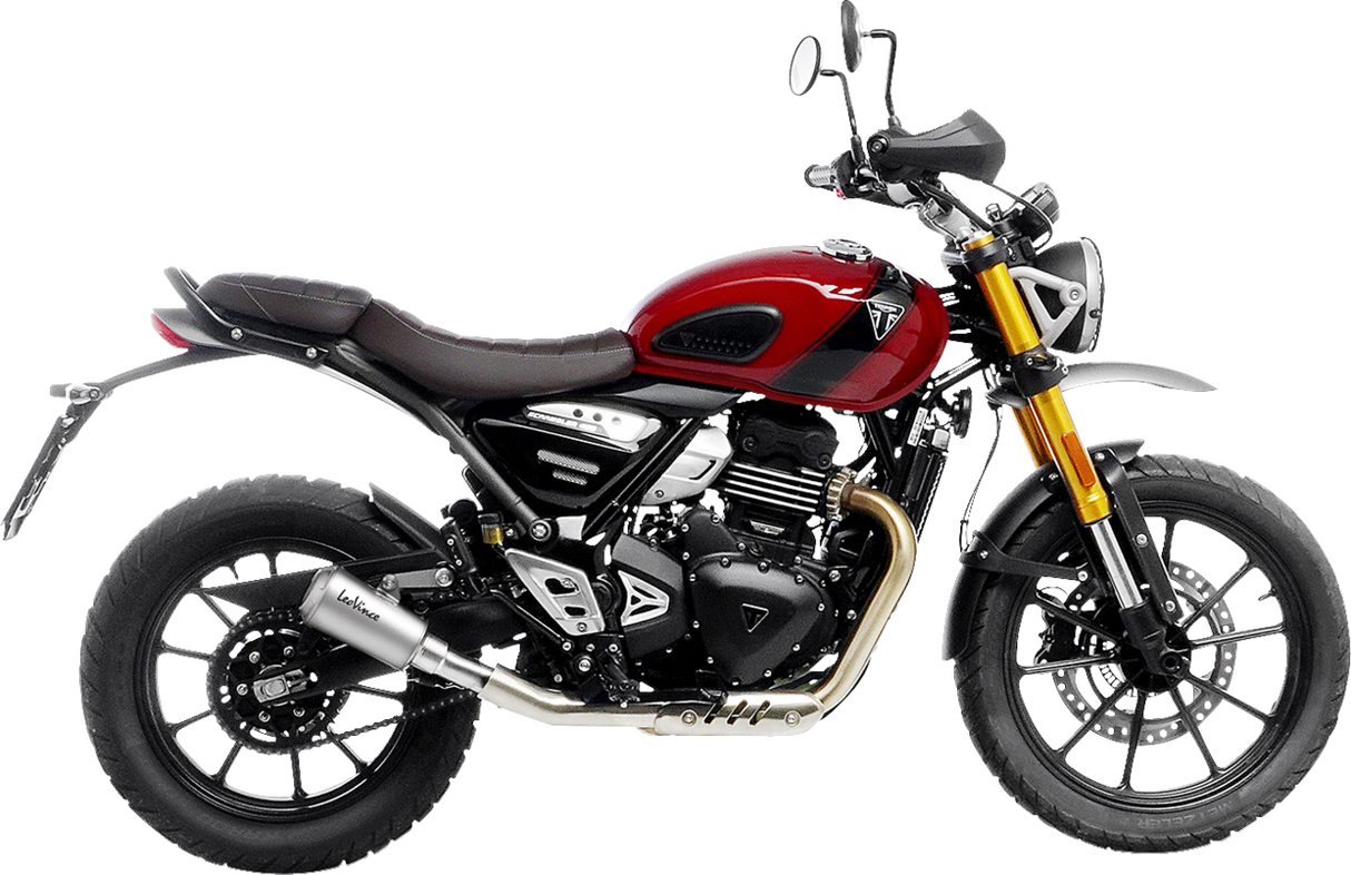 LV-10 Slip-On Muffler - Stainless Steel - Scrambler/Speed 400 2024 - 2025