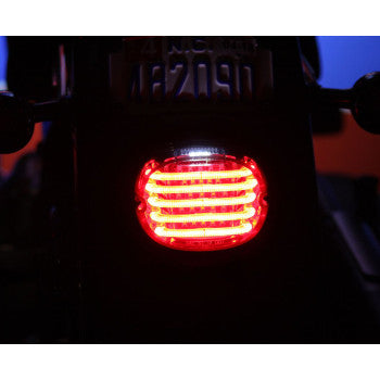 CUSTOM DYNAMICS 2010-1362 ProBEAM® Low-Profile LED Taillight Kit — with Top Tag Light Taillight - with License Plate Illumination Window - Red