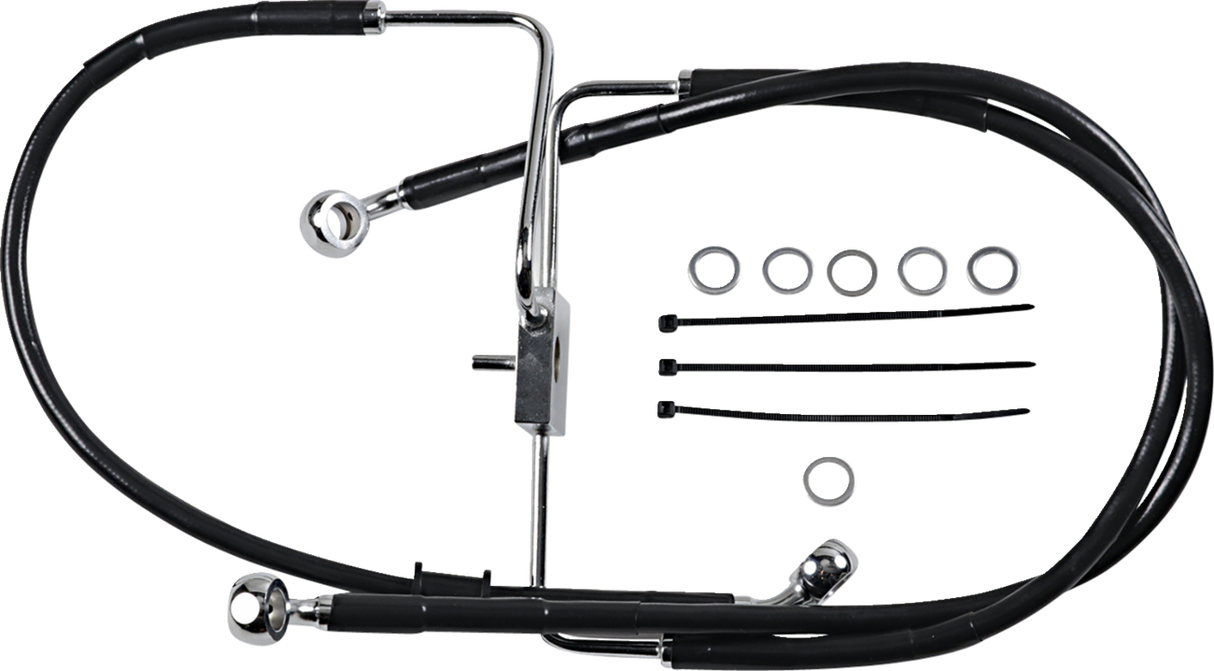 Brake Line - +2\" - Black - XL 2016 - 2020