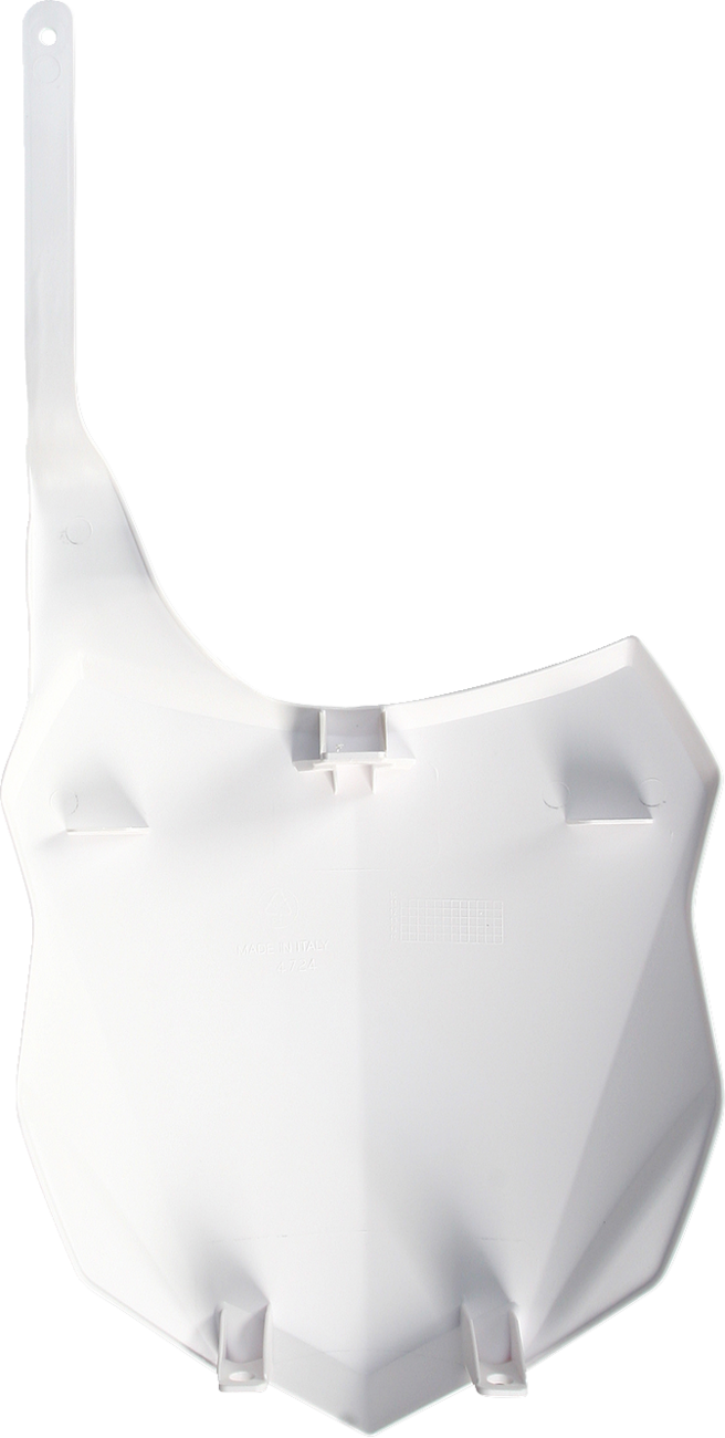 Front Number Plate - White 2013 - 2016