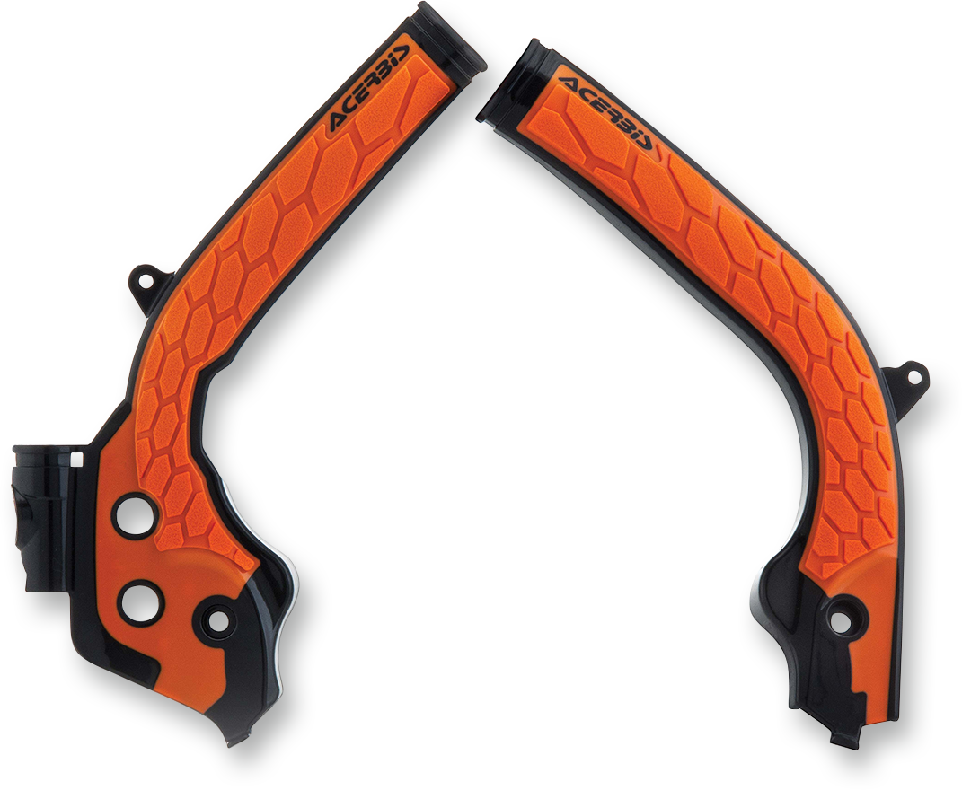 X-Grip Frame Guards - Orange/Black - Husqvarna | KTM 2016 - 2019