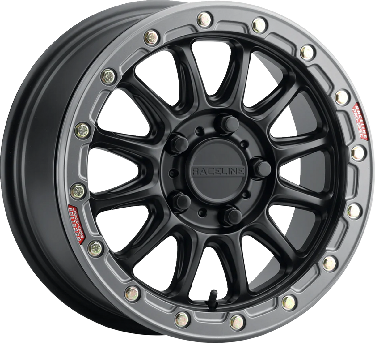 Wheel - Alpha - Front/Rear - Black/with Gun Metal Ring - 15x10 - 6/139.7 - +25 mm 2024 - 2024