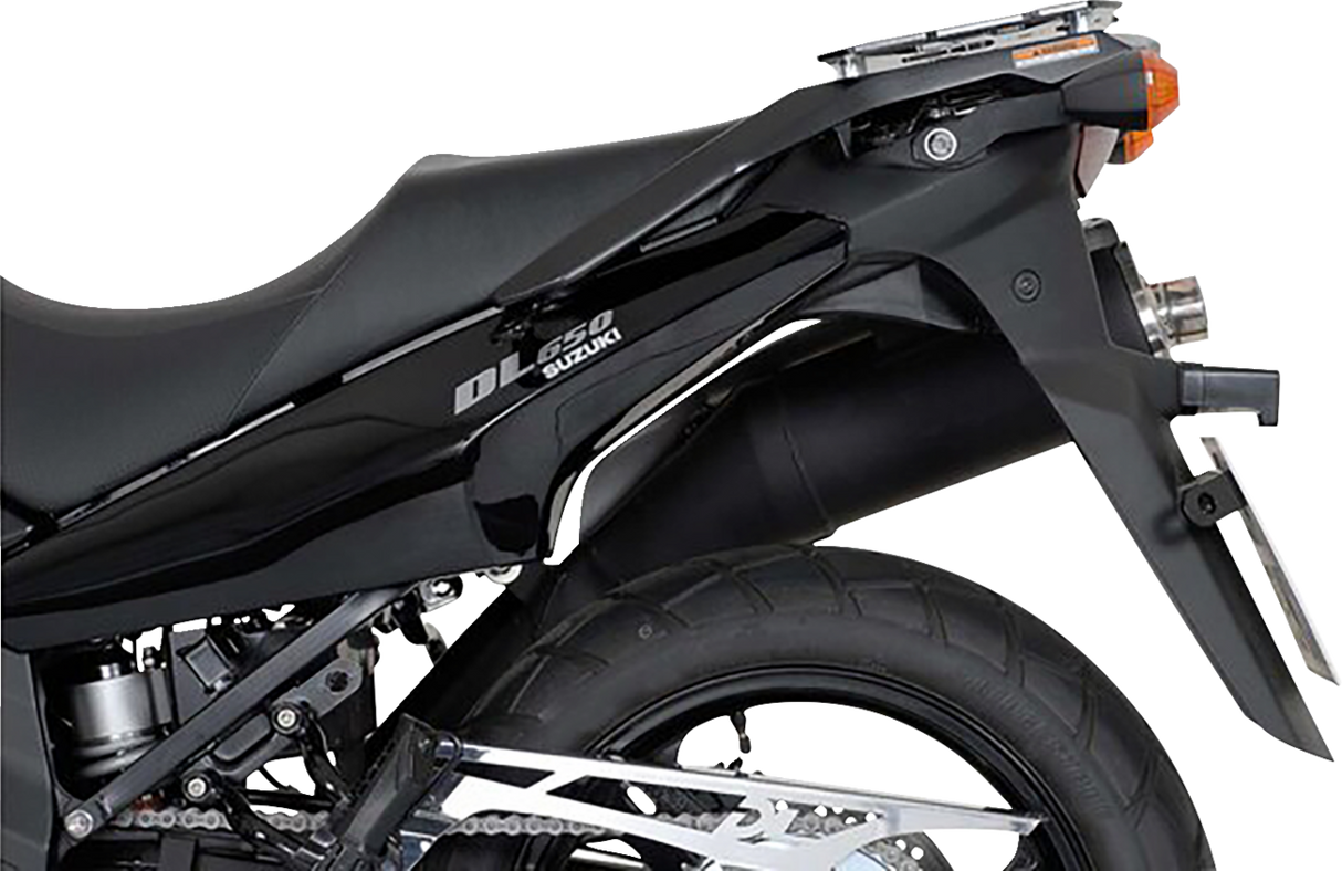 TRAX ADV Aluminum Case System - Black - Suzuki V-Strom 650 \'04-\'10 2004 - 2010
