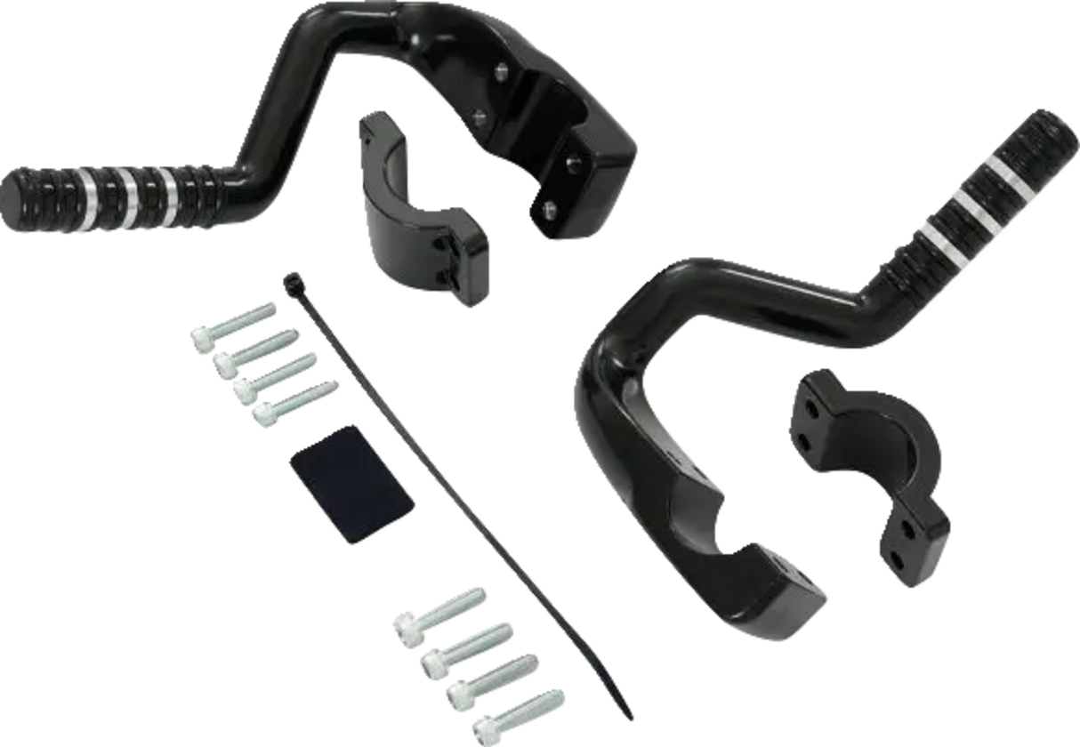 Adjustable Highway Peg - Satin Black with Contrast Cut - Can-Am 2019 - 2022