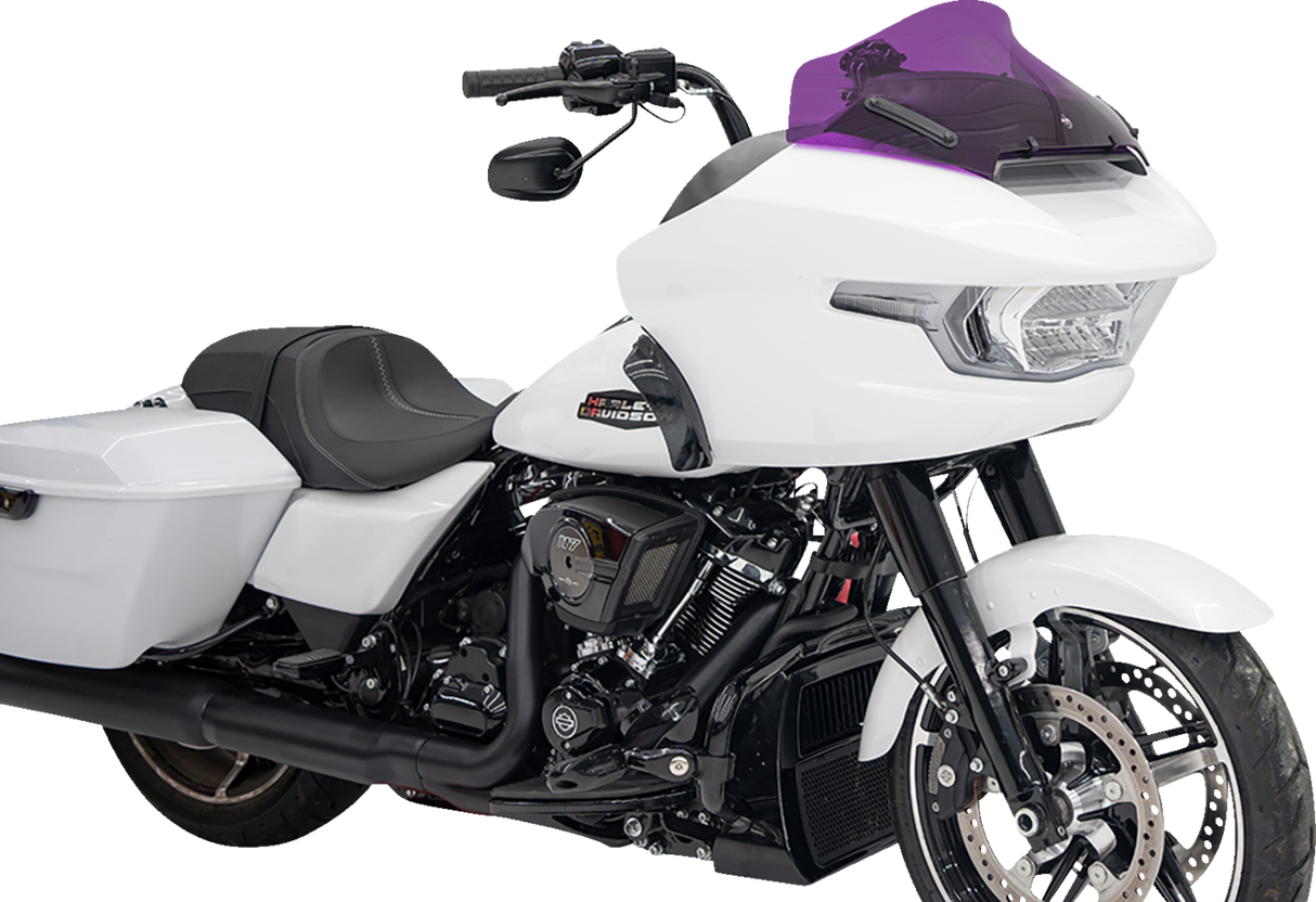 Kolor Flare™ Windshield - 10\" - Purple - FLTR 2023 - 2024
