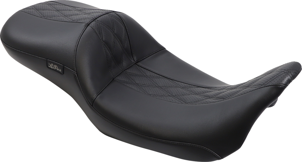 Maverick Daddy Long Legs Seat - Black w/ Black HR Inlay - Double Diamond - FL \'08-\'22 2008 - 2022