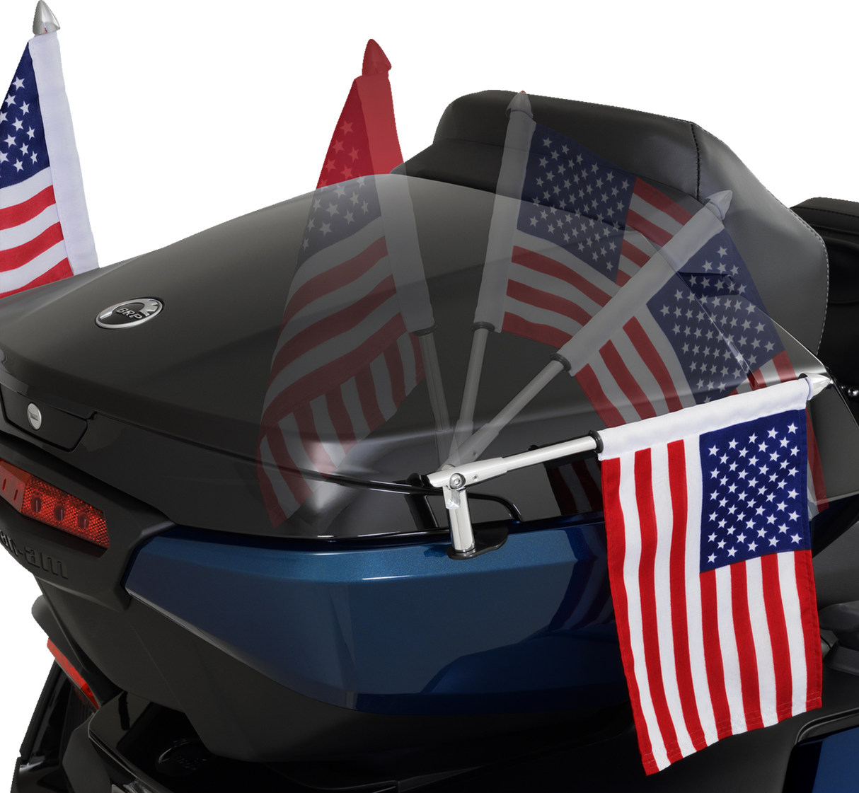 Folding Flag Pole - Right - Chrome - Can-Am RT 2017 - 2022