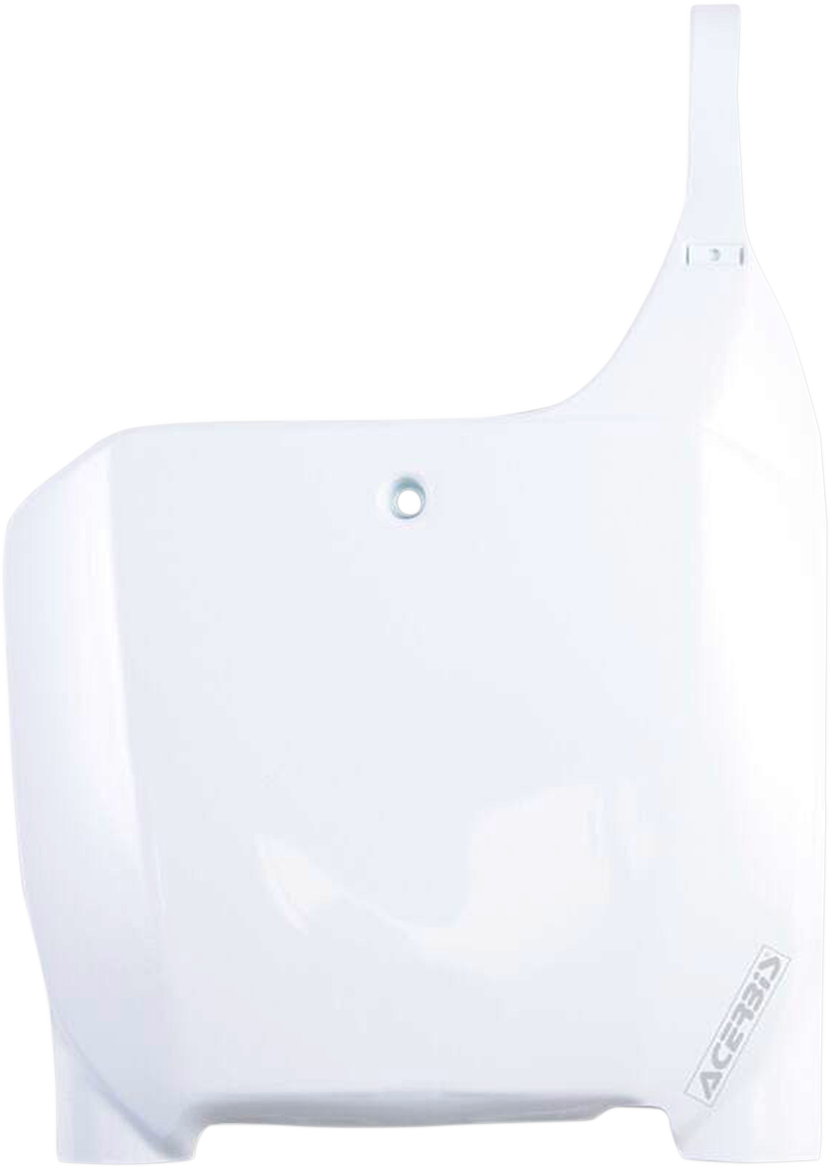 Front Number Plate - White 2000 - 2003