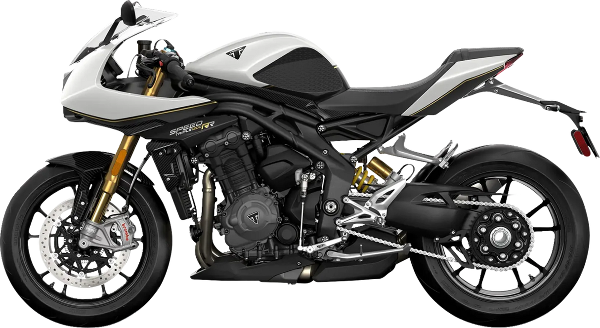 Traction Pad Tank Grips - Icon - Black - Speed Triple 1200RR/RS 2021 - 2024