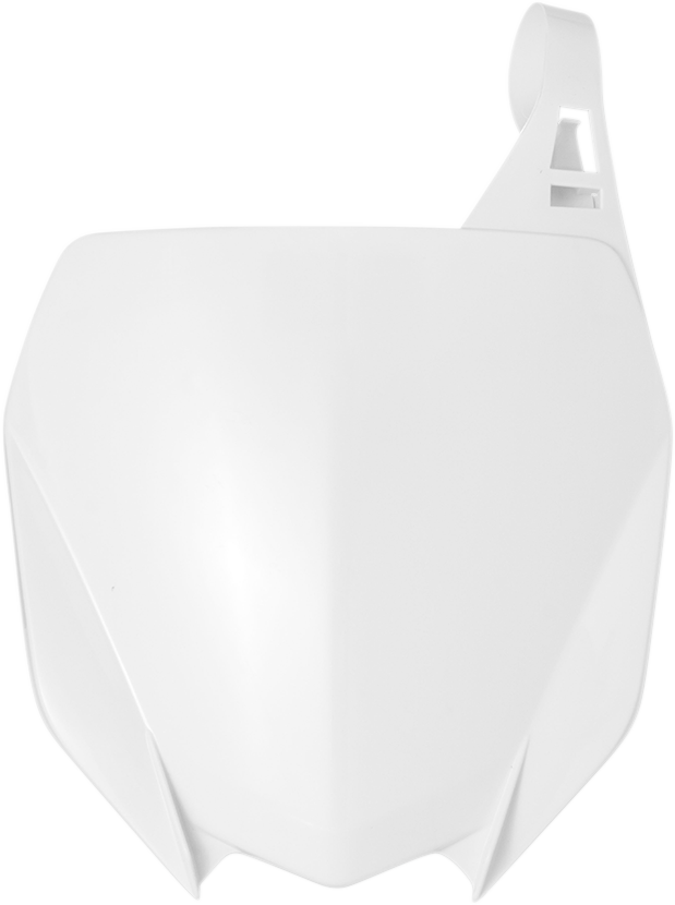 Front Number Plate - White 2018 - 2023