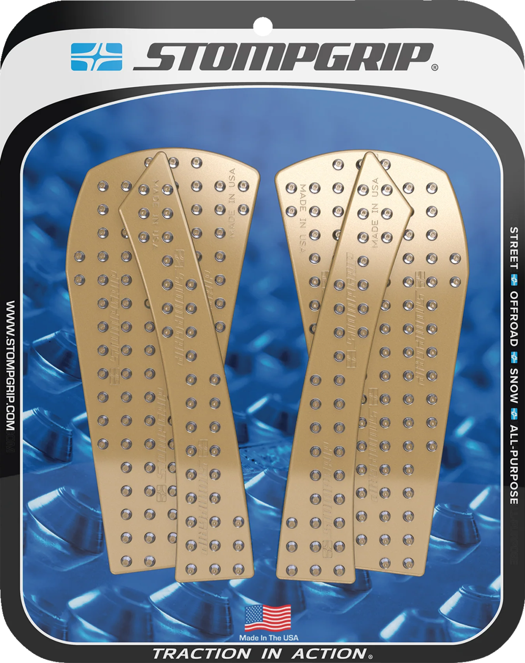 Traction Pad Tank Grips - Volcano - Clear - 890 Adventure/R 2023 - 2025