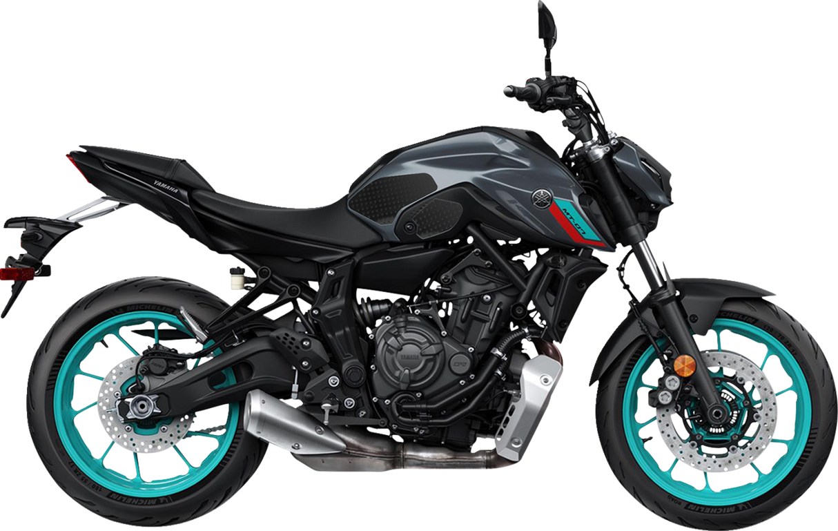 Traction Pad Tank Grips - Volcano - Black - MT-07 2022 - 2025