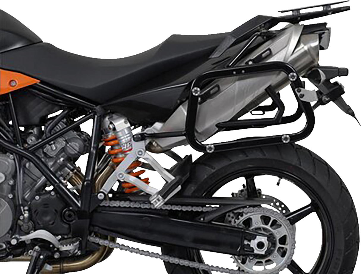 TRAX ADV Aluminum Case System - Black - KTM Super Moto 950/SMR/SMT 990 \'05-\'13 2005 - 2013